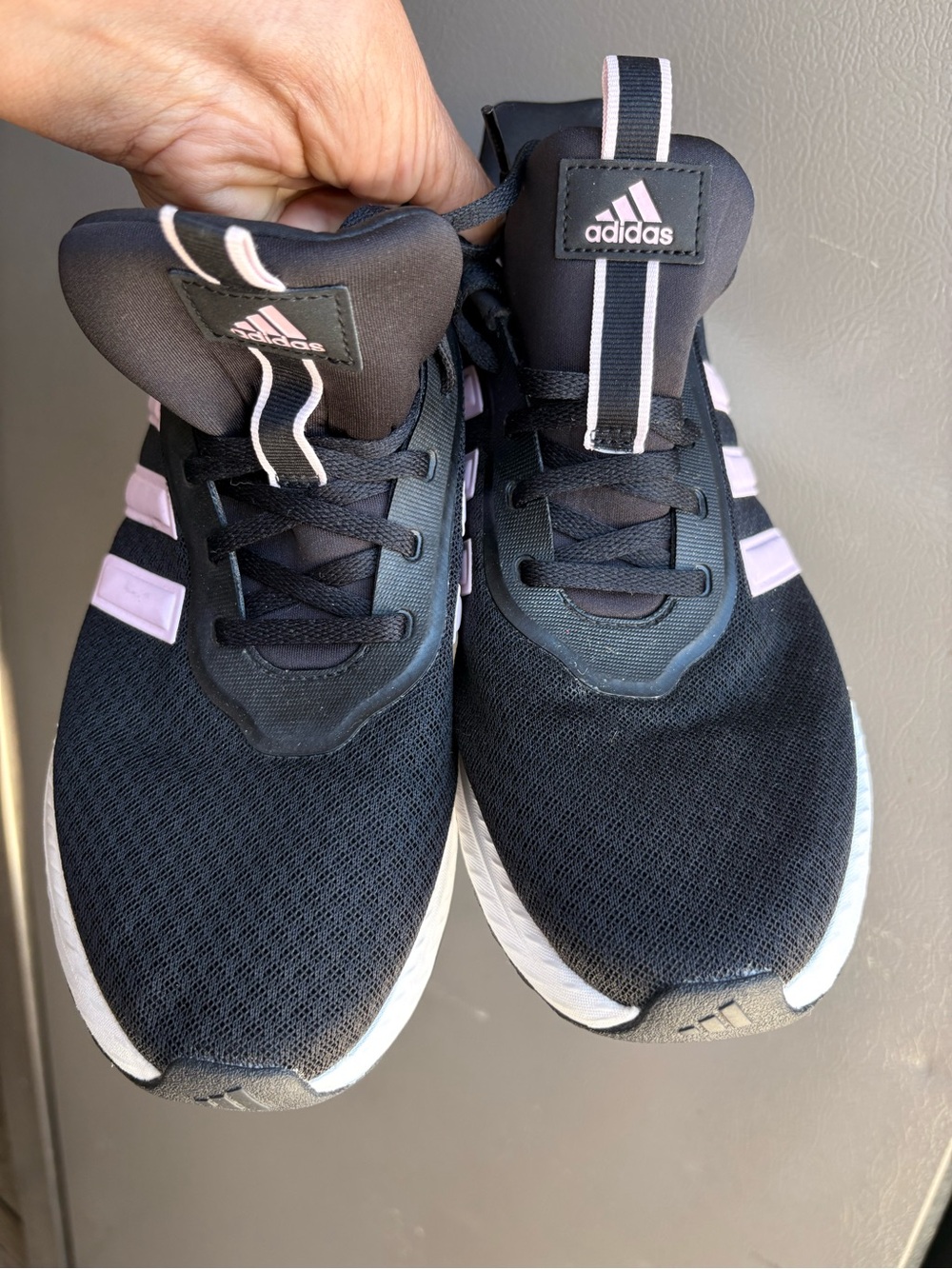 Adidas Women’s Black & Light Pink Running Sneakers size 10 - Picture 3 of 7